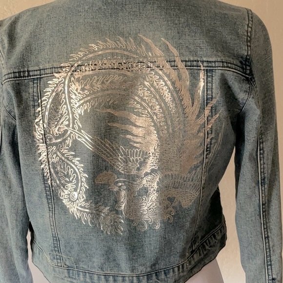 Hydraulic Crop Denim Jacket - Size M - Picture 3 of 6